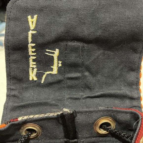 LUCAS Southwest Blanket Small Backpack Woven Red Orange Embroidered KEELA - Picture 9 of 12